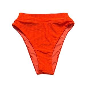 10. Lolli Swim Orange High Waisted Bikini Bottom